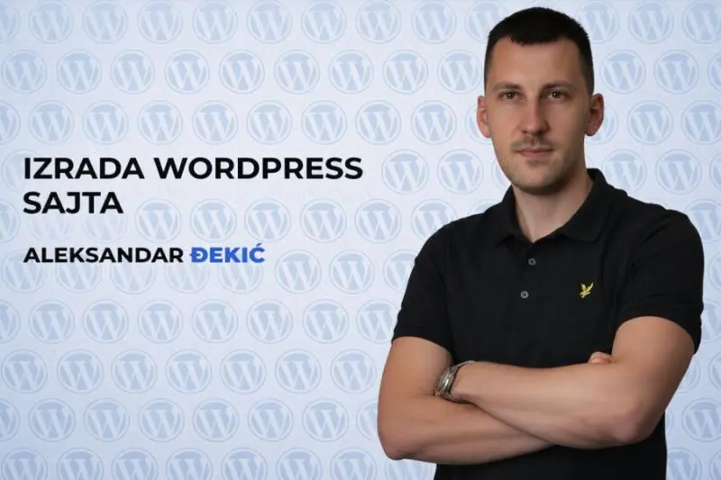 Aleksandar Đekić - izrada web sajta u WordPressu